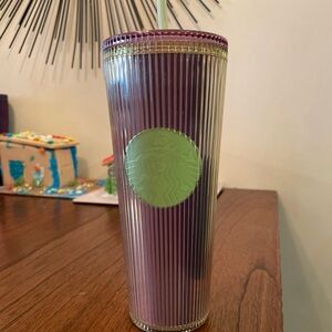 Starbucks Purple and Gold Tumbler